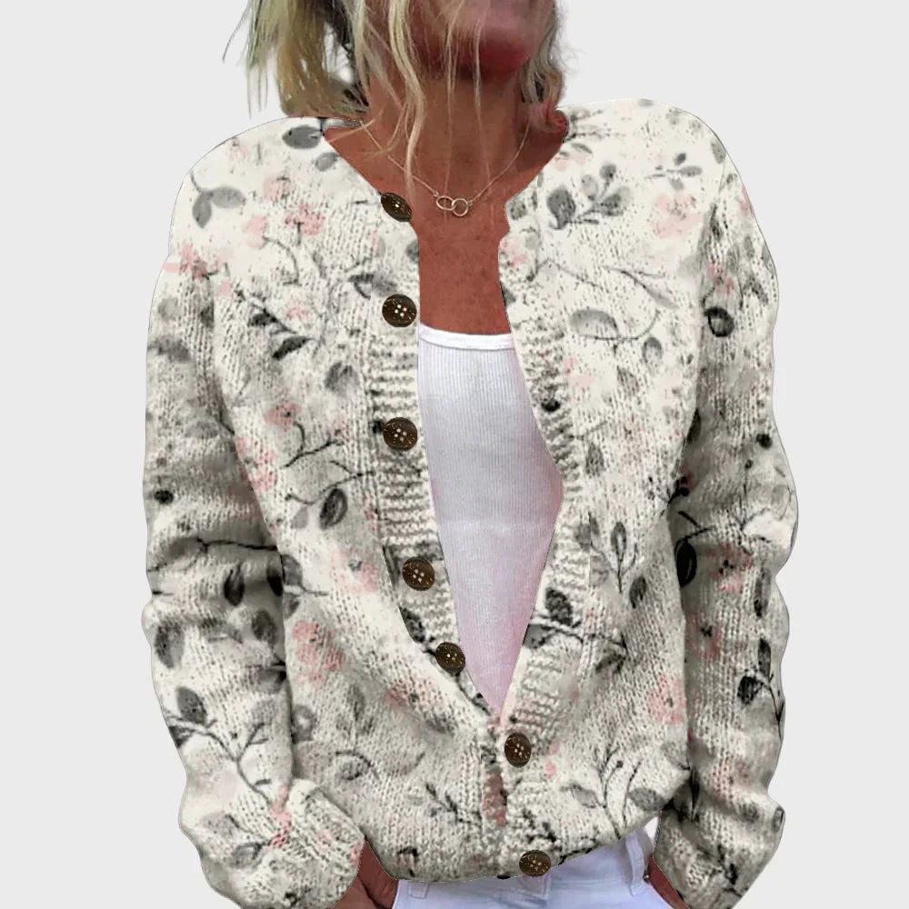 Vestă elegantă tricotată cu model