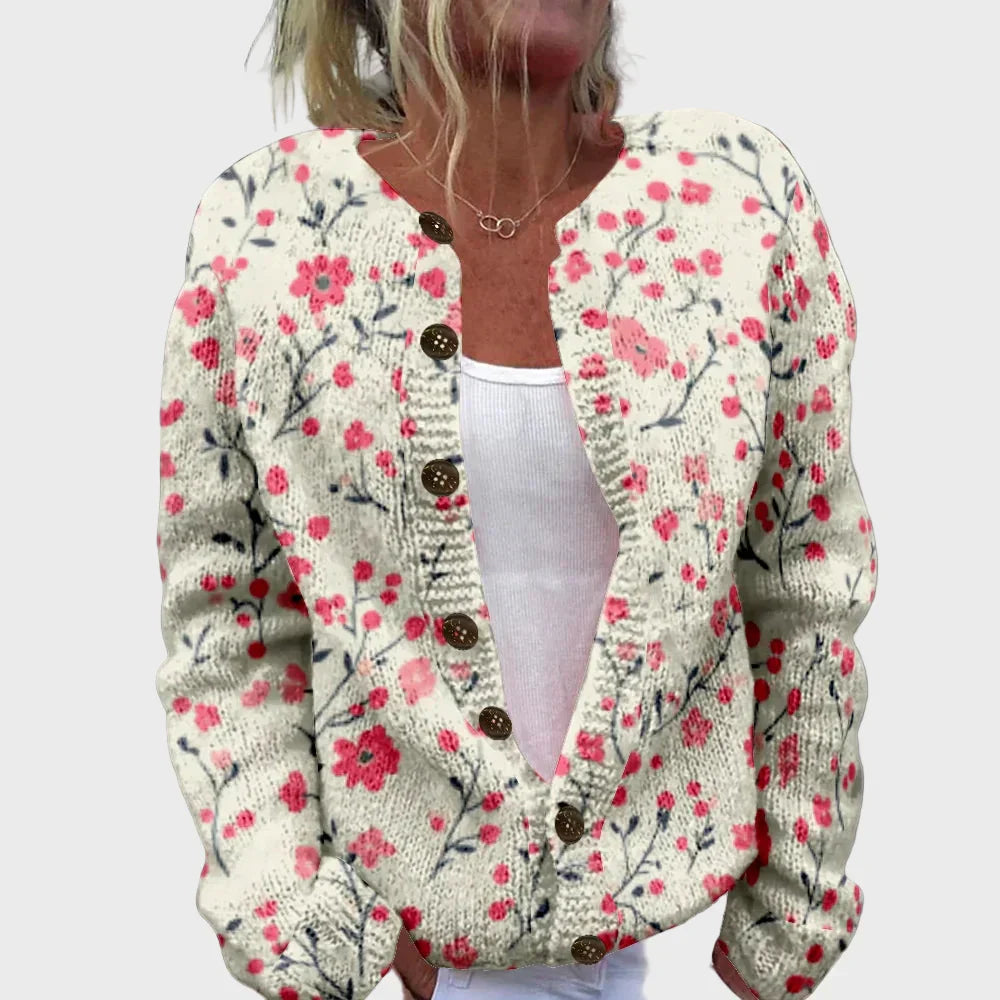 Vestă elegantă tricotată cu model