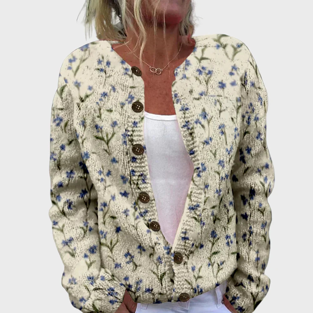Vestă elegantă tricotată cu model