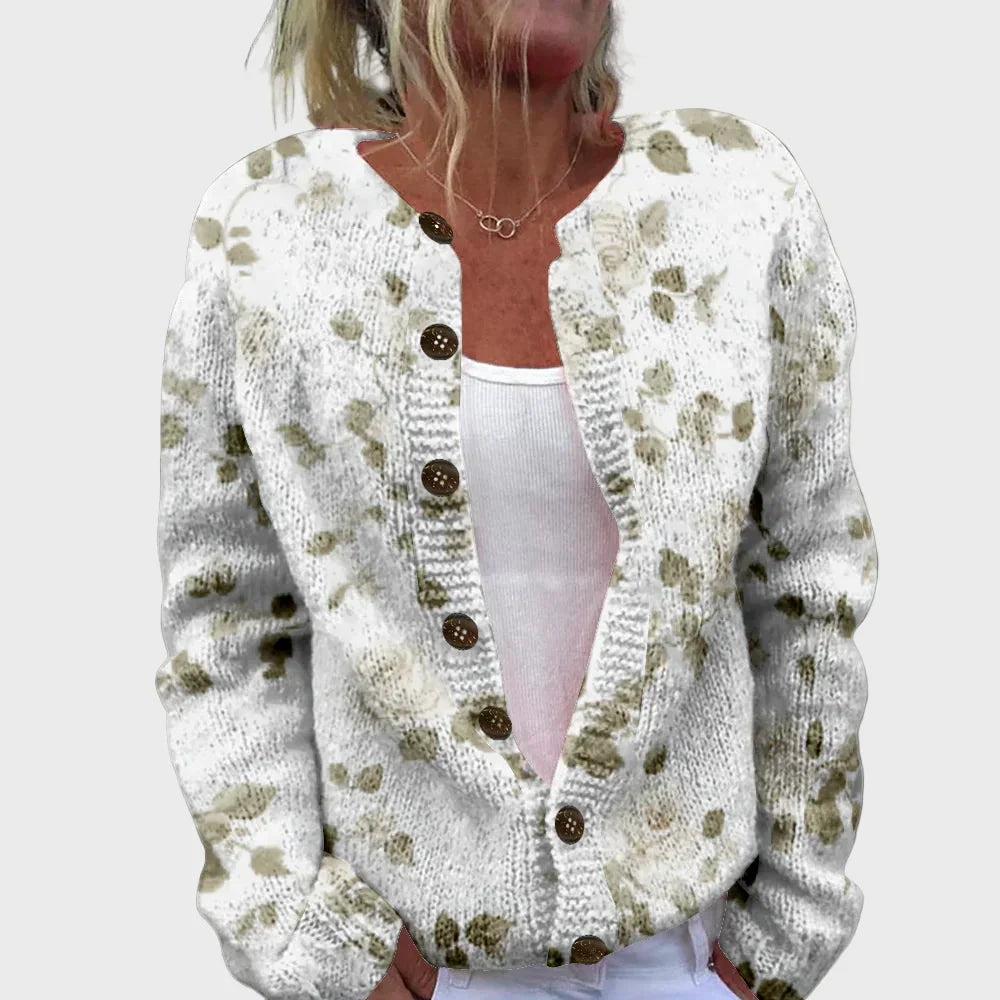 Vestă elegantă tricotată cu model