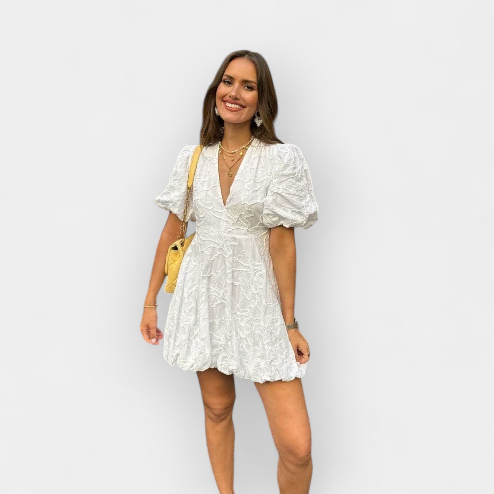 Rochie albă deschisă