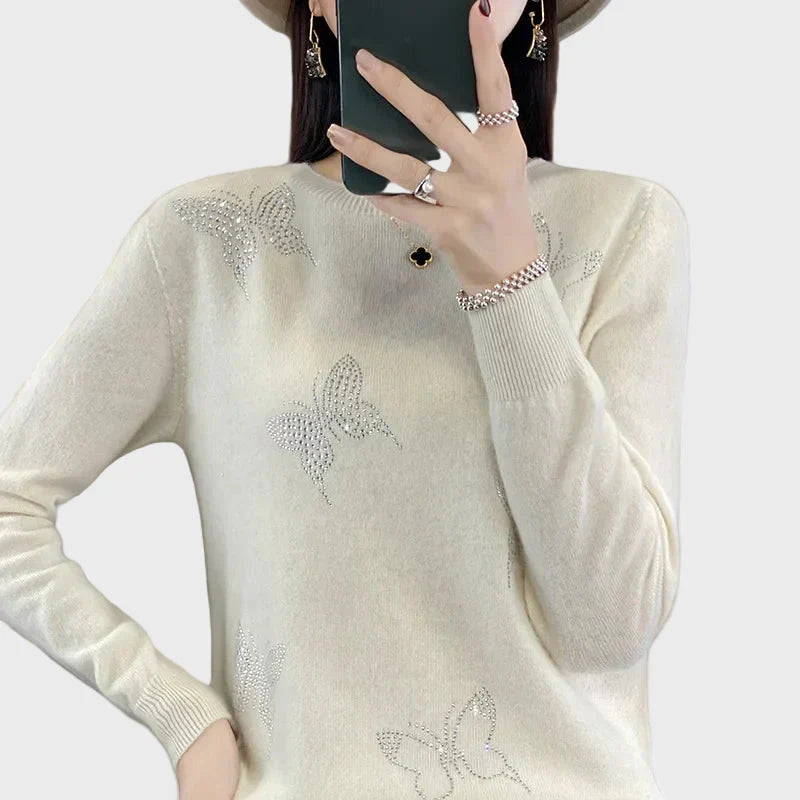 Pulover cu model fluture