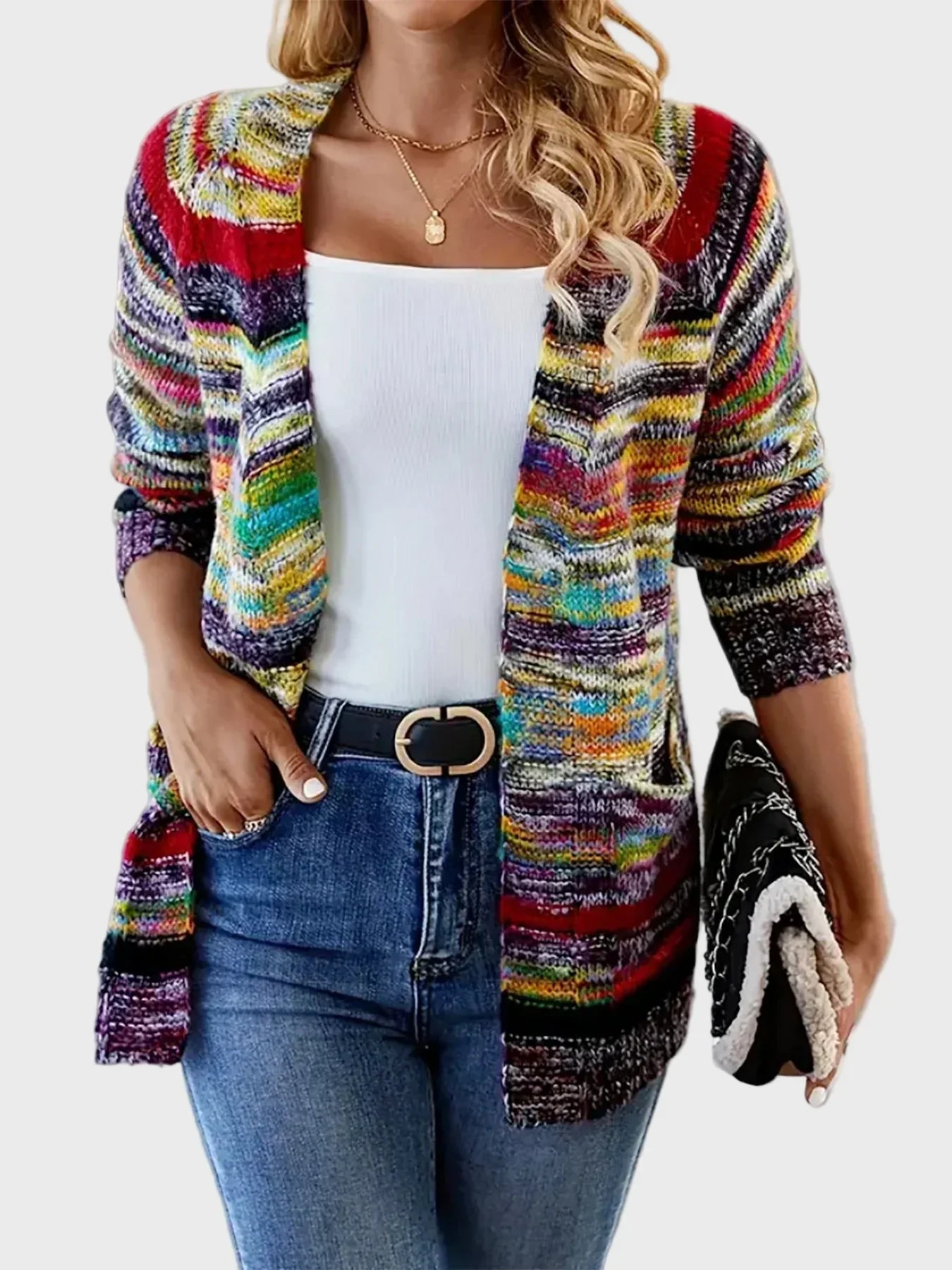 Pulover multicolor