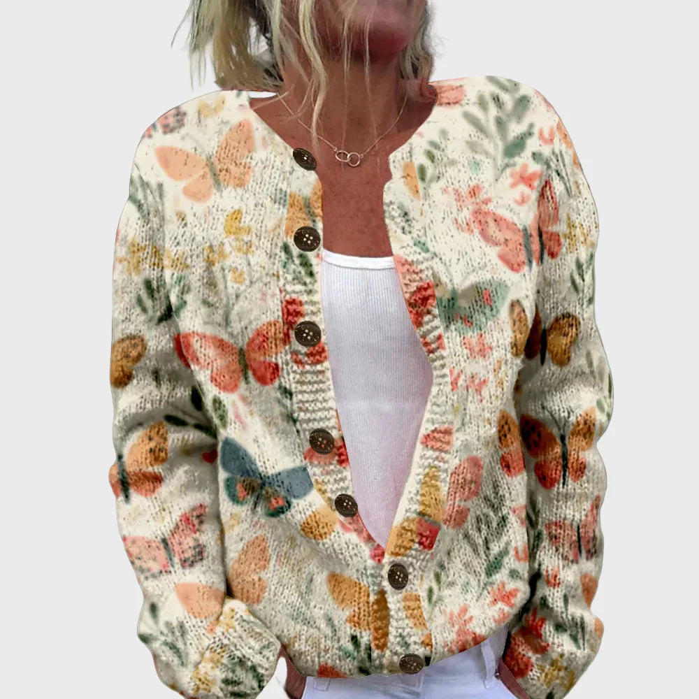 Vestă elegantă tricotată cu model