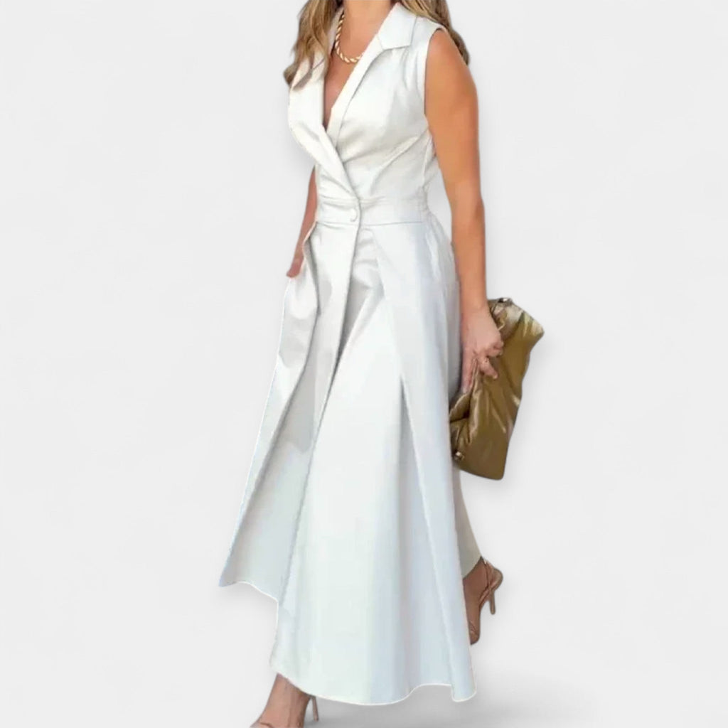 Rochie midi cu guler