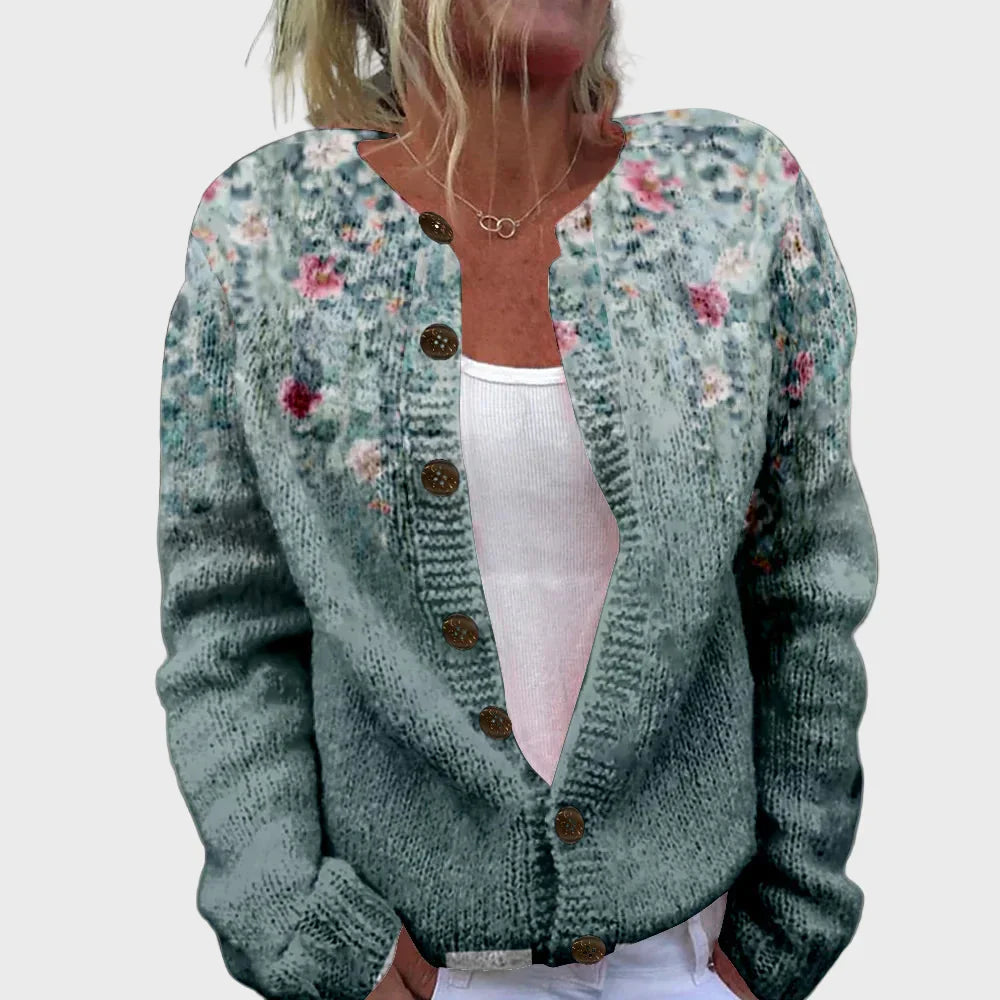 Vestă elegantă tricotată cu model