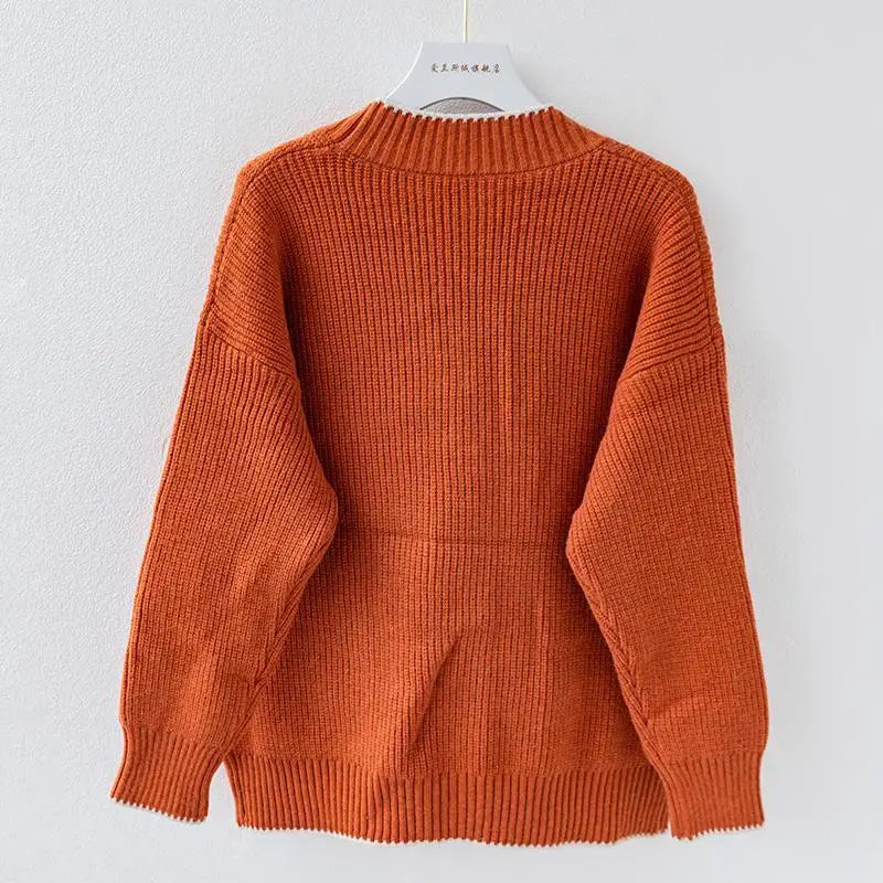 Vestă elegantă tricotată supradimensionată