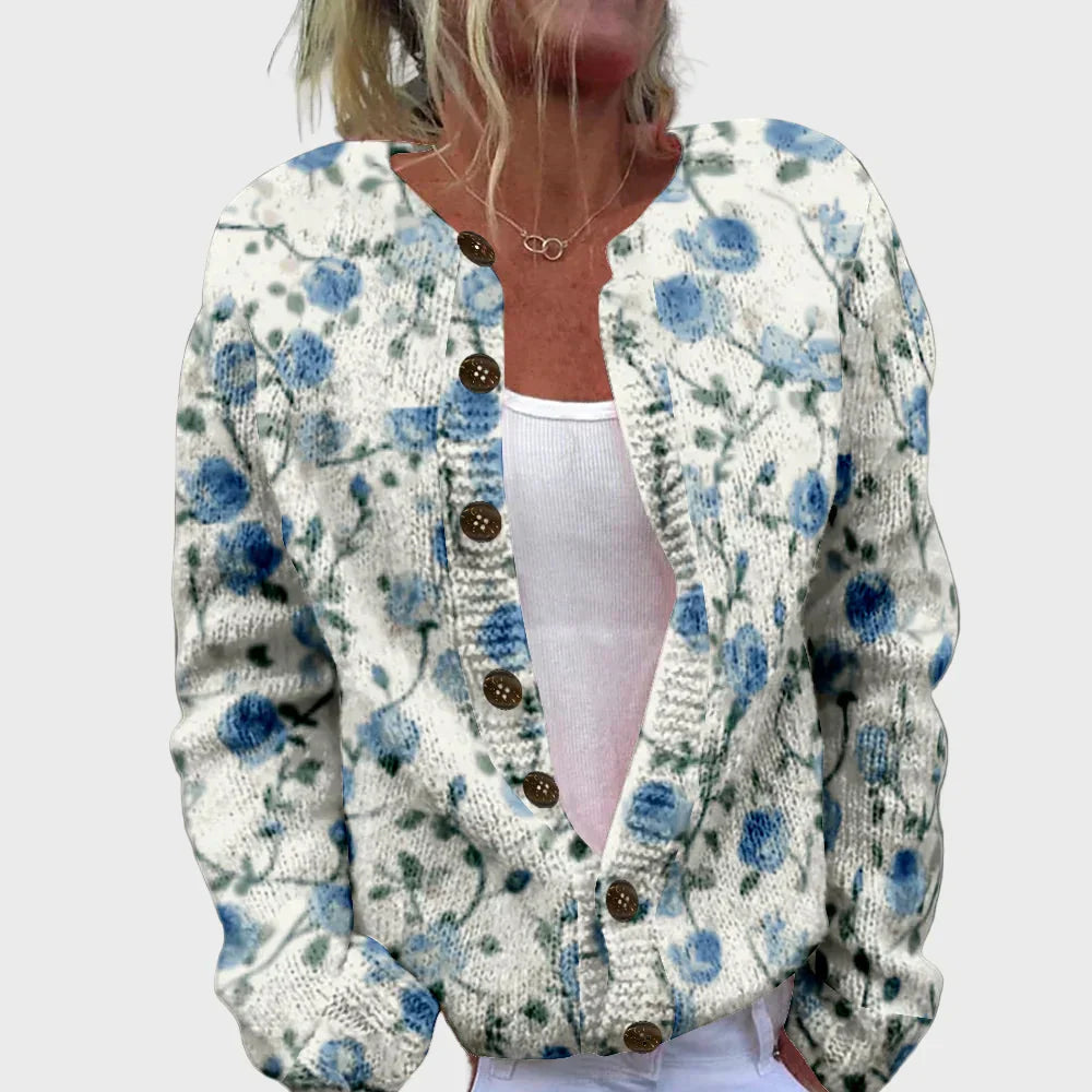 Vestă elegantă tricotată cu model