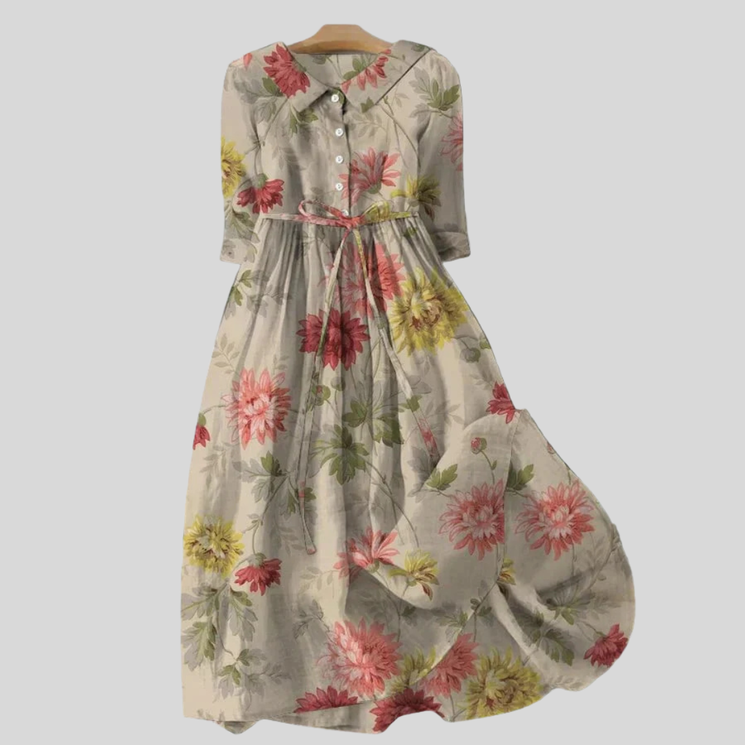 Rochie retro cu model floral