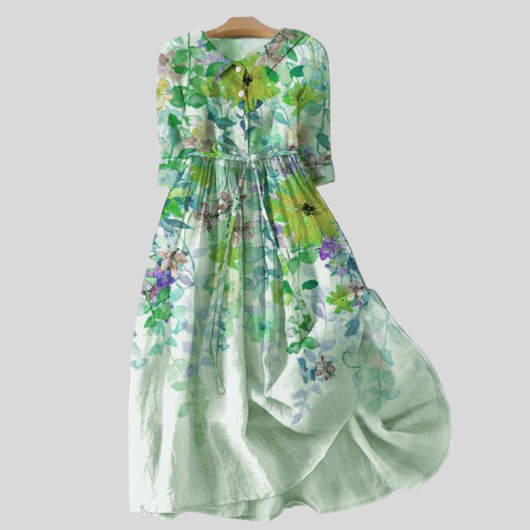 Watercolor Long Dress