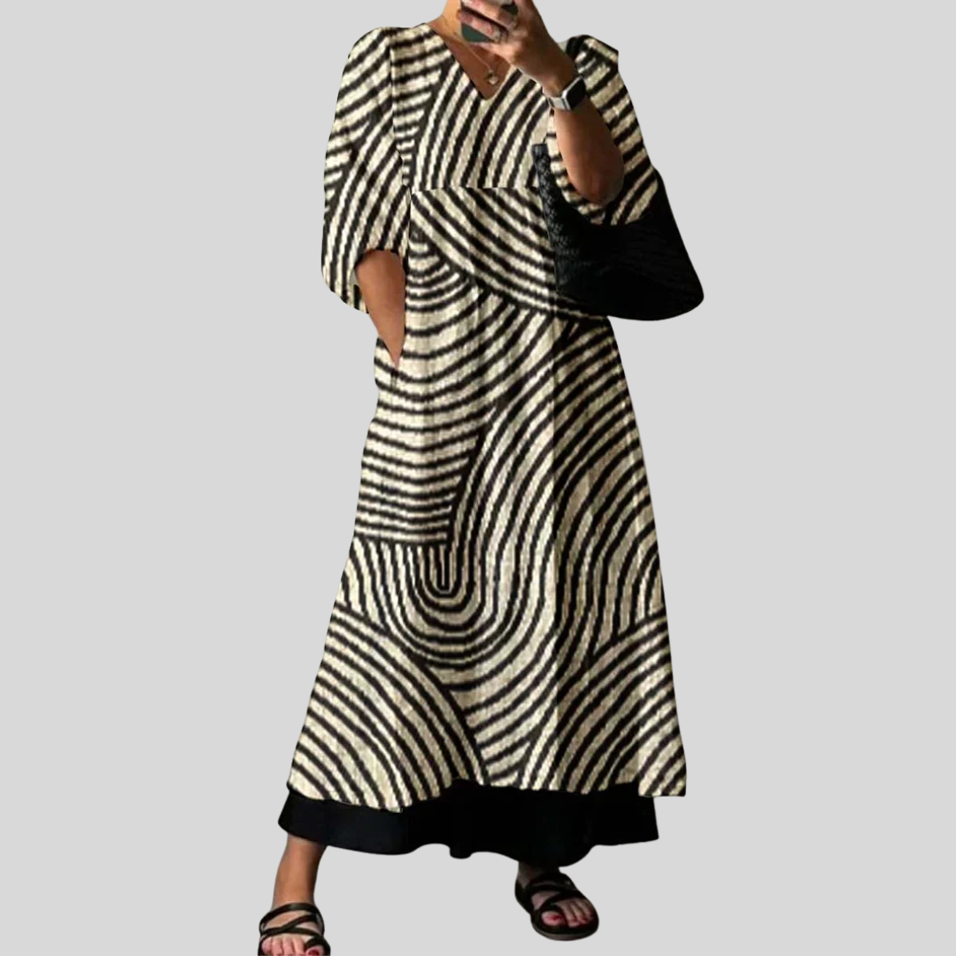 Rochie elegantă, imprimată, Karoline