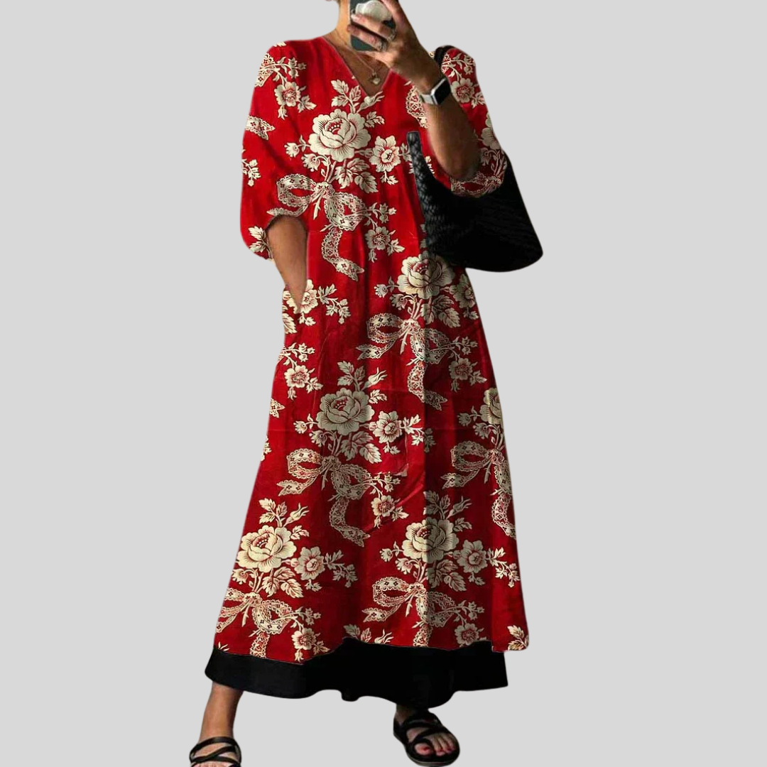 Elegant Printed Dress Julia
