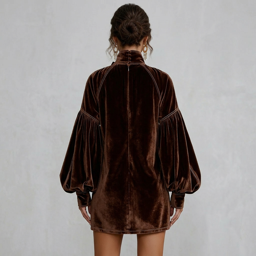 Luciana™ | Luxury Velvet Mini Dress