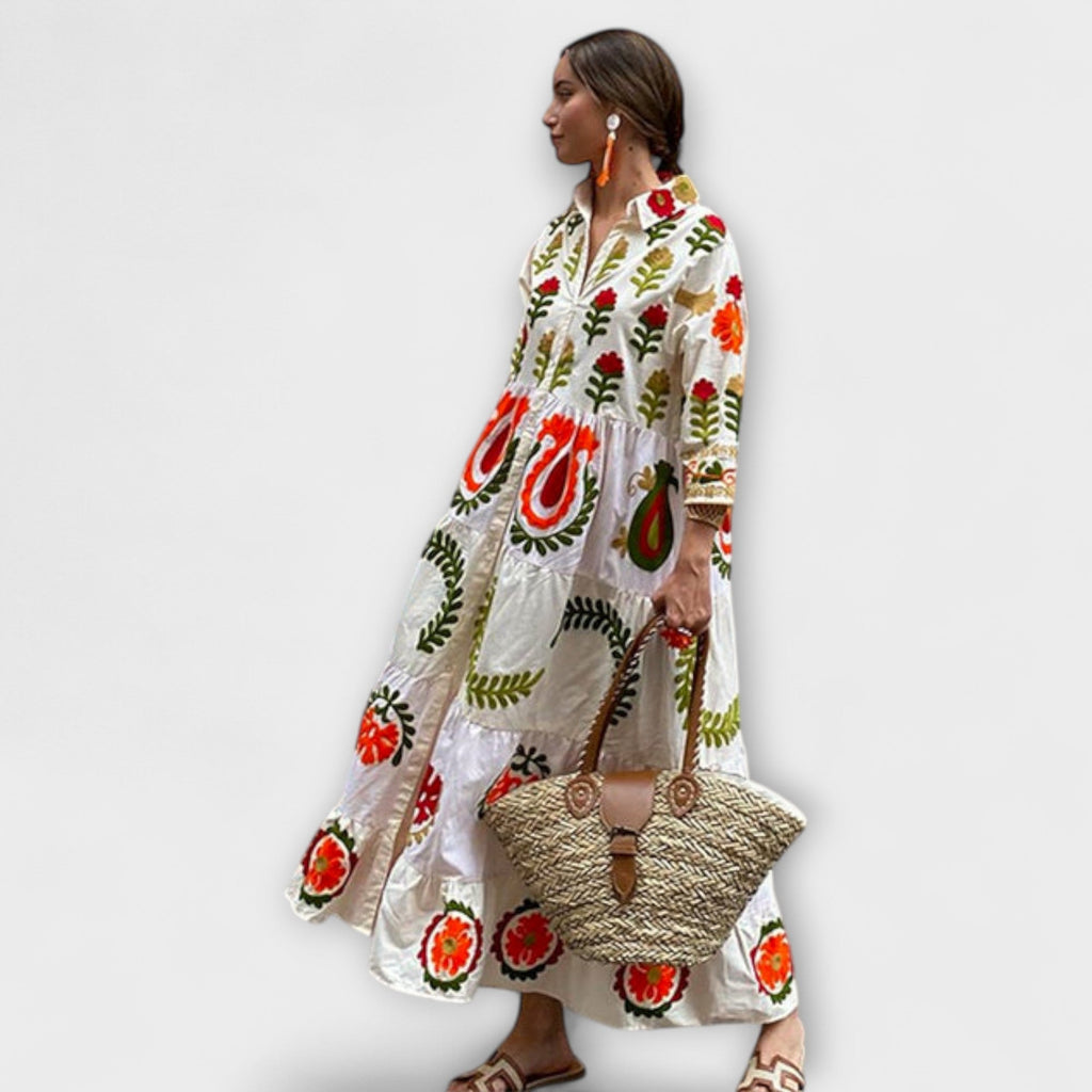 Marcela - Rochie elegantă cu imprimeu floral