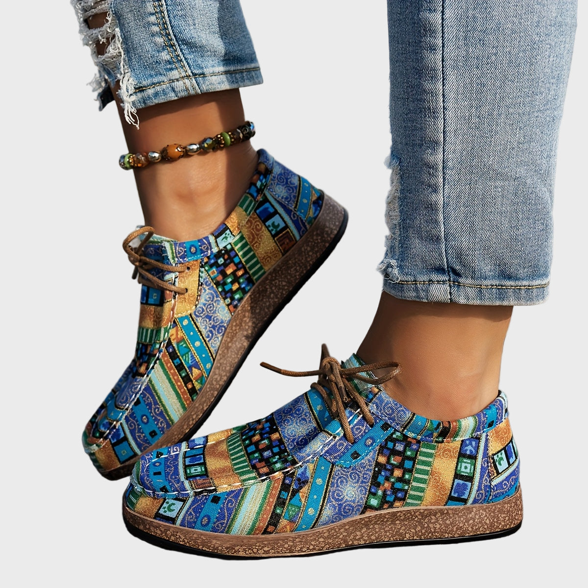Pantofi Boho Multicolori