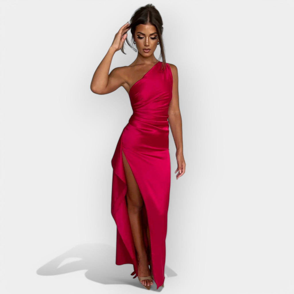 Rochie de satin pentru seri aristocratice