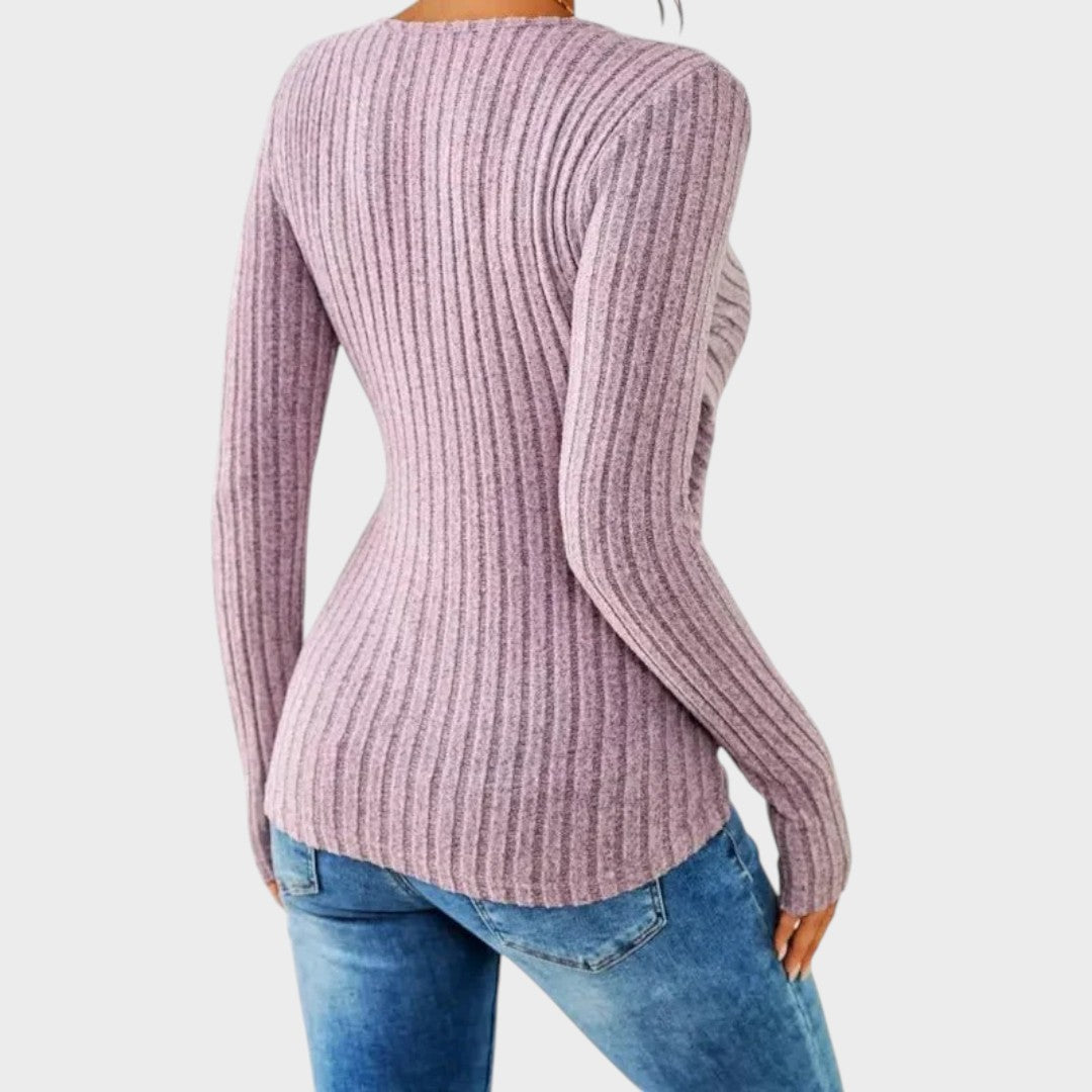 Paulina - Bluză cu mânecă lungă, cu sistem de prindere a abdomenului