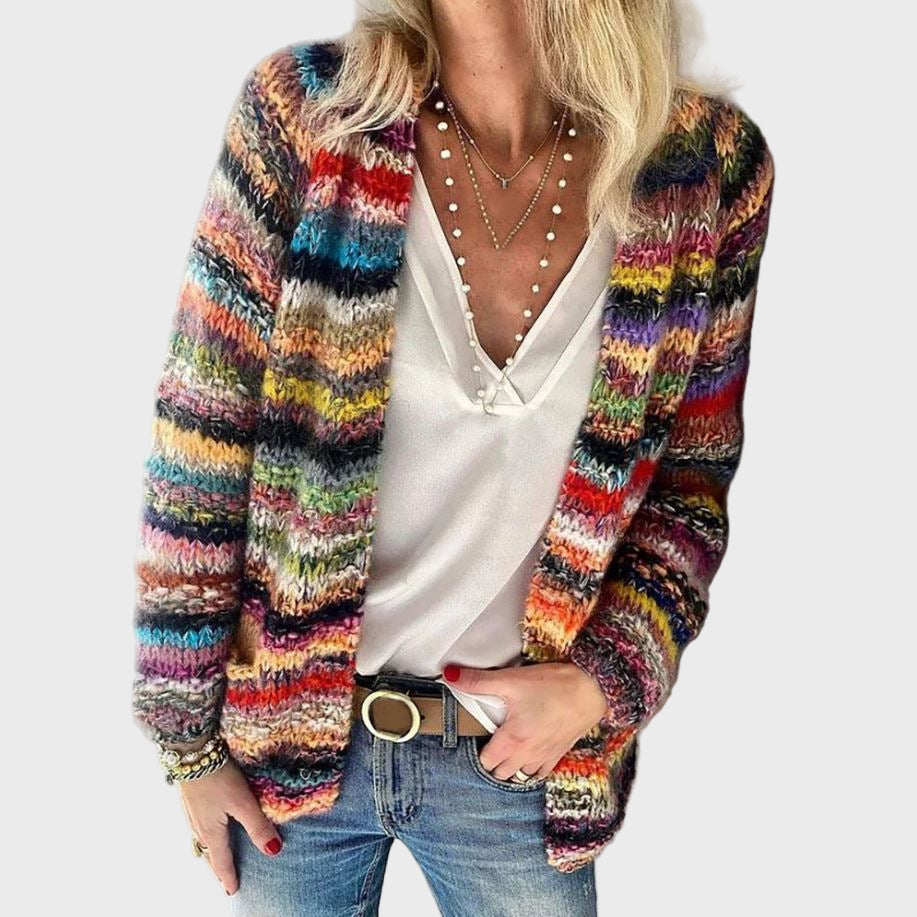 Pulover multicolor și confortabil