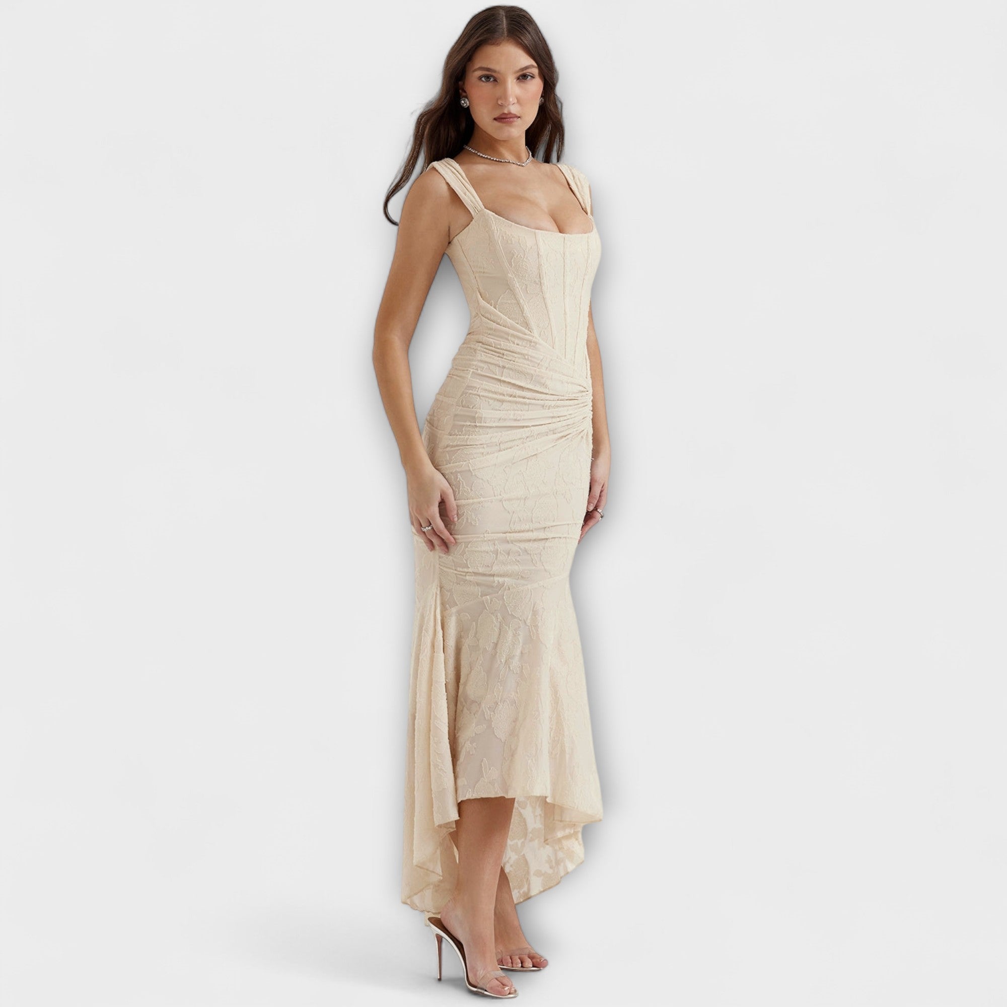 Long Dress with Elegant and Unique Corset