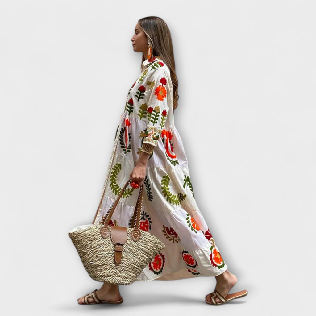 Marcela - Rochie elegantă cu imprimeu floral