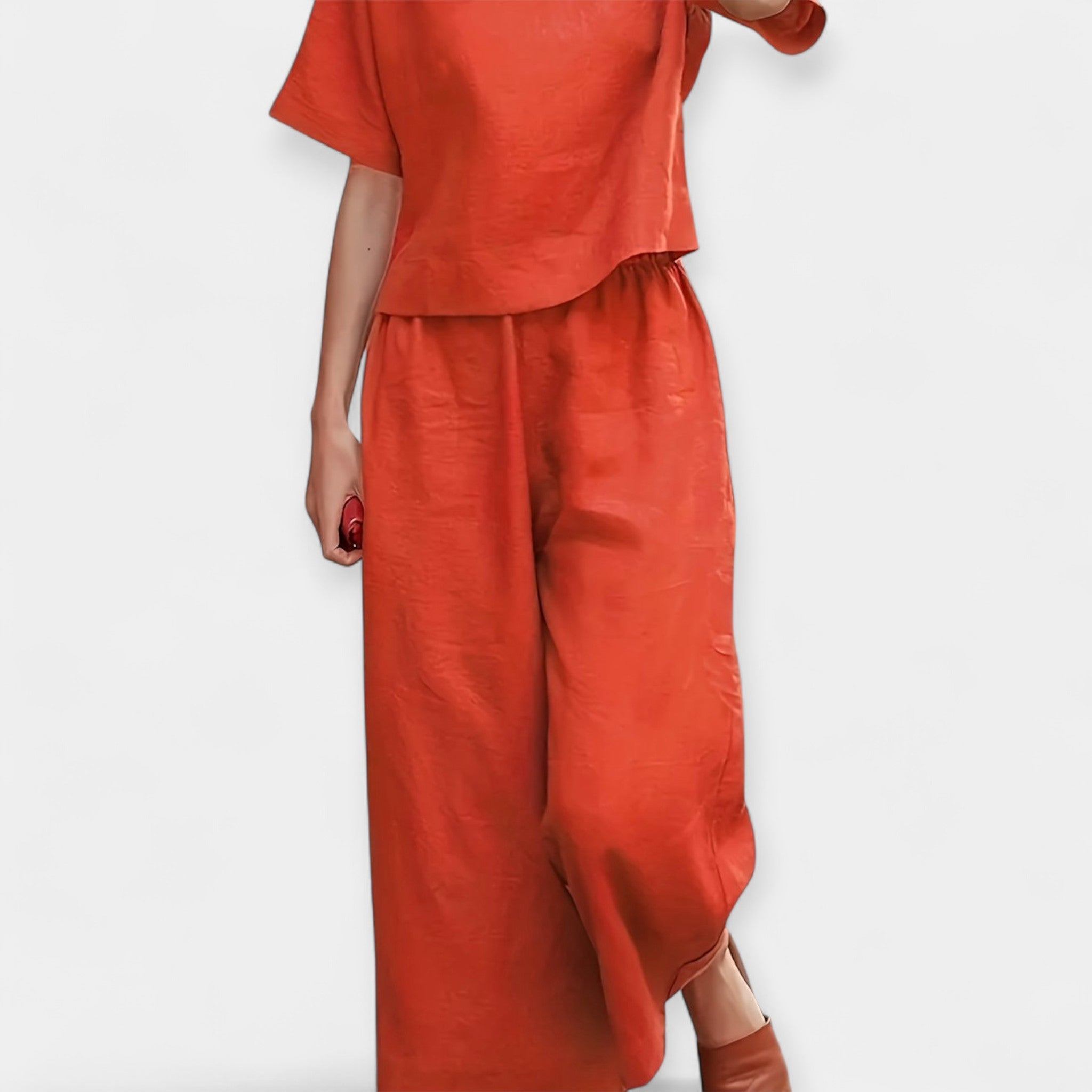 Set pantaloni scurți ușori cu cămașă cu mânecă scurtă