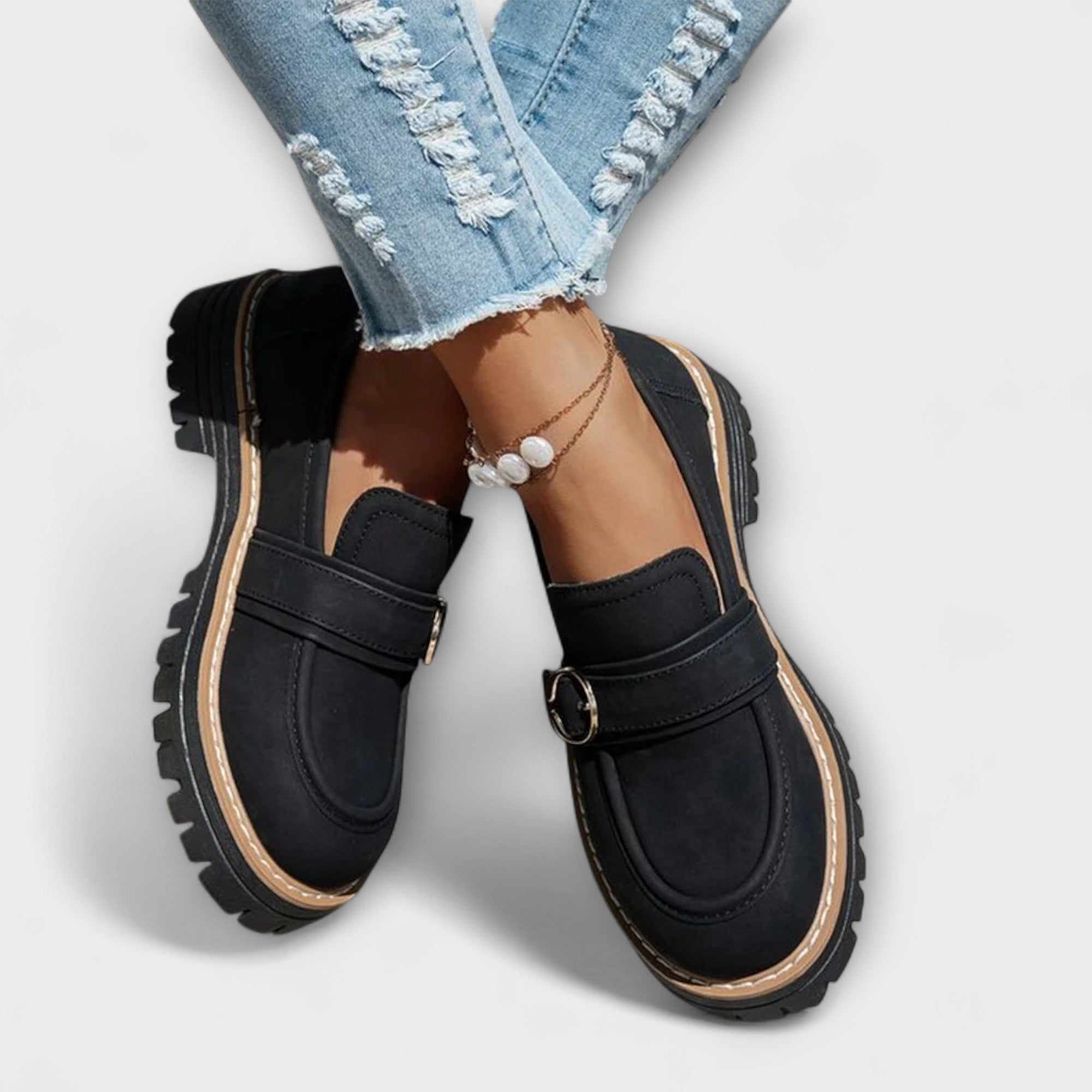 Lora™ | Mocasini Casual cu Vârf Rotund