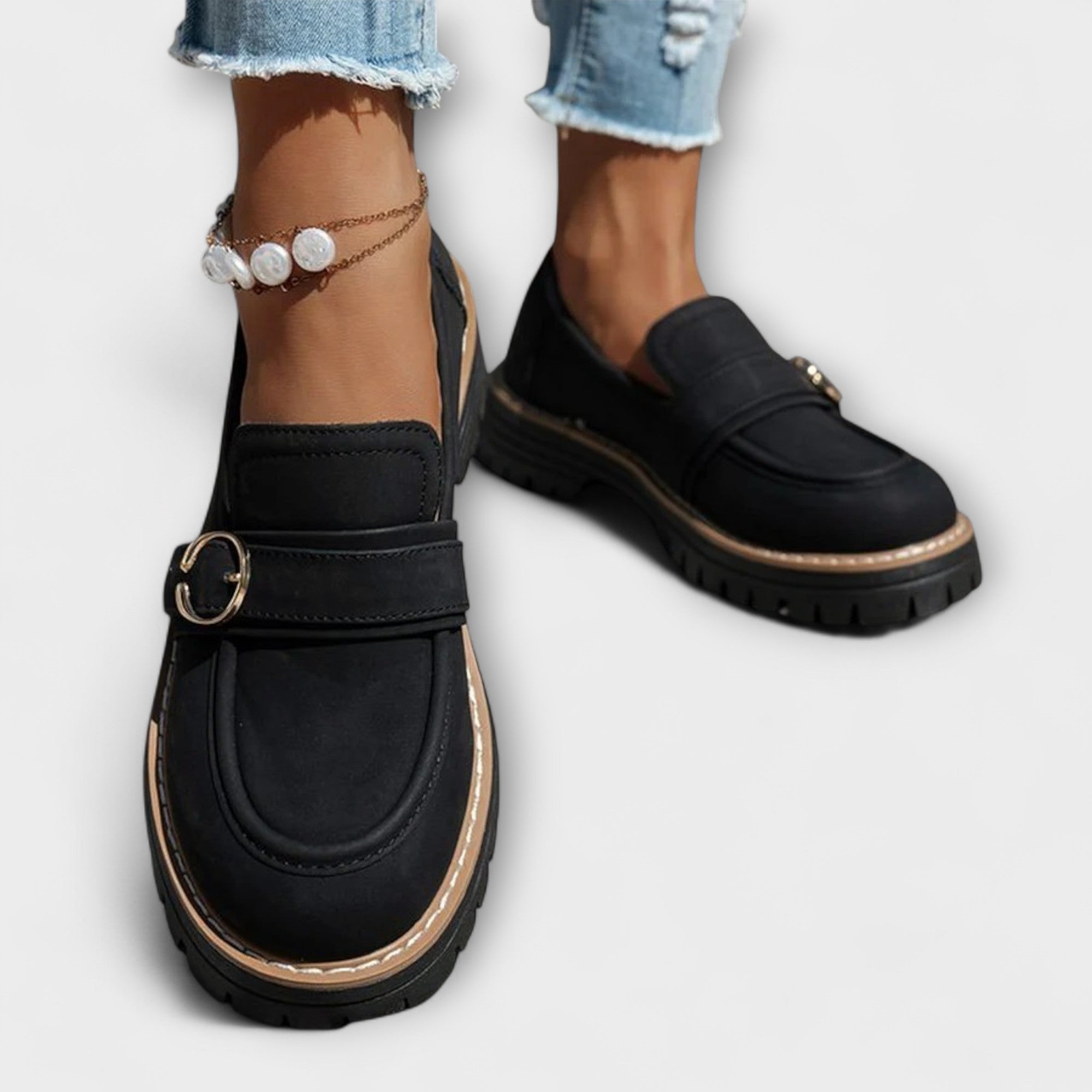 Lora™ | Mocasini Casual cu Vârf Rotund