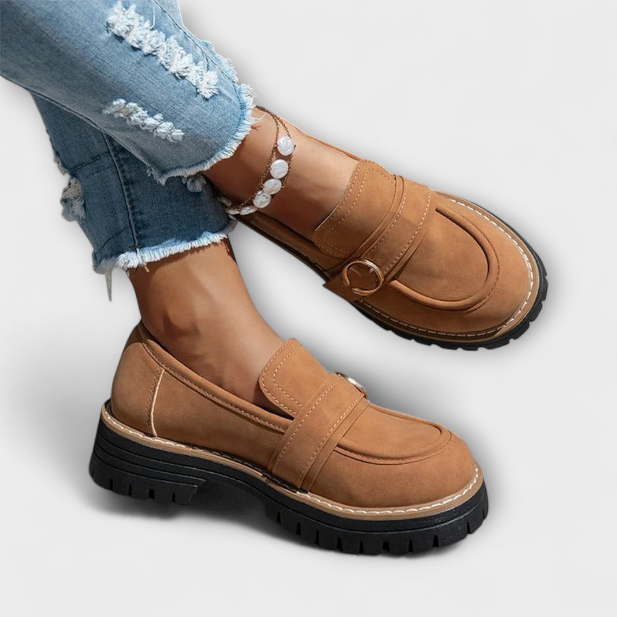 Lora™ | Mocasini Casual cu Vârf Rotund