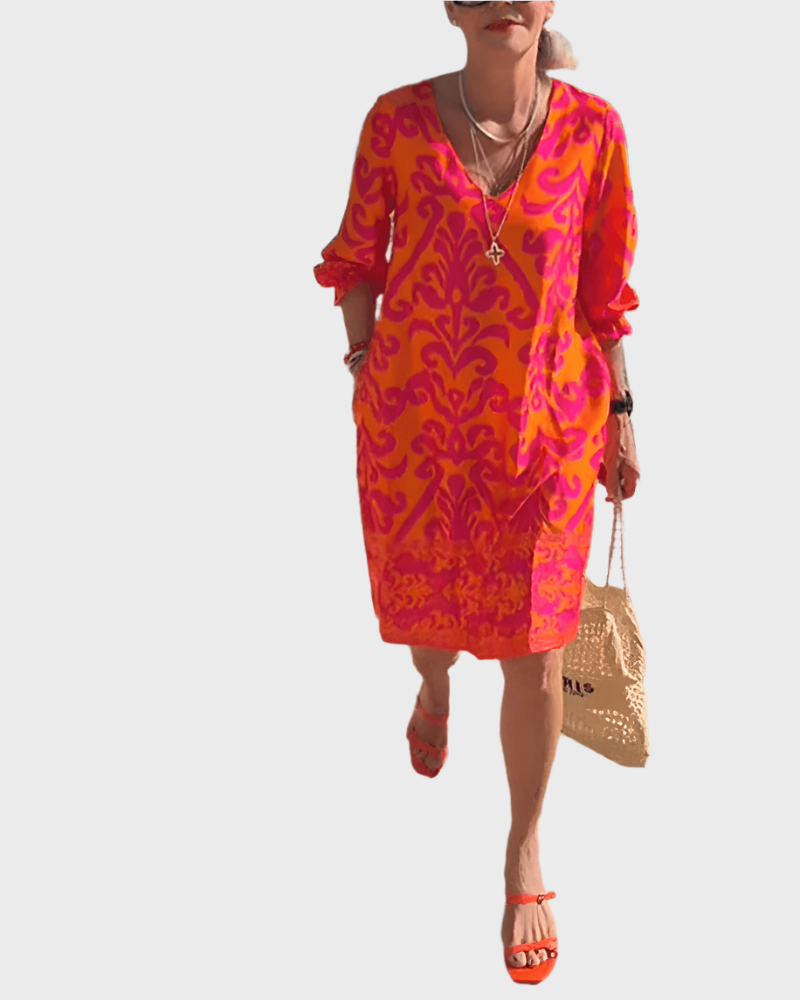Rochie midi cu flori