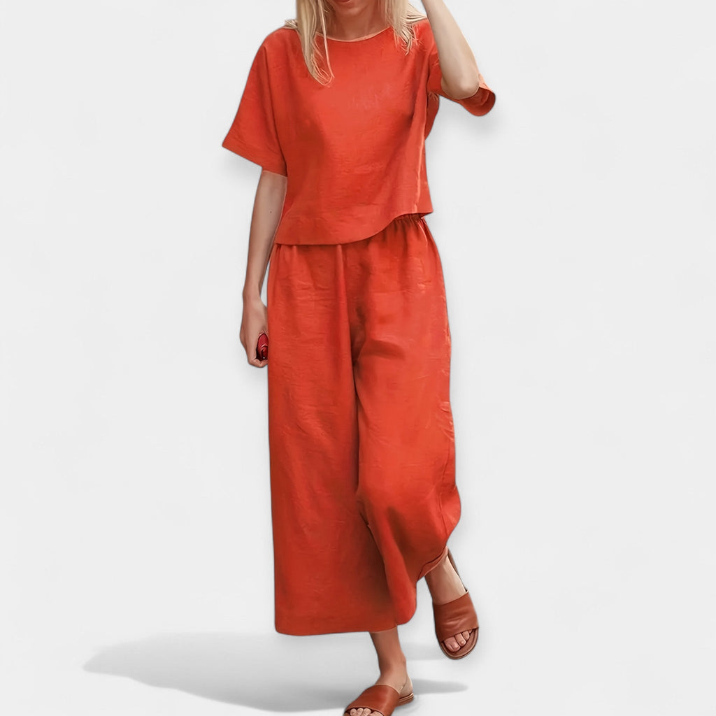 Set pantaloni scurți ușori cu cămașă cu mânecă scurtă
