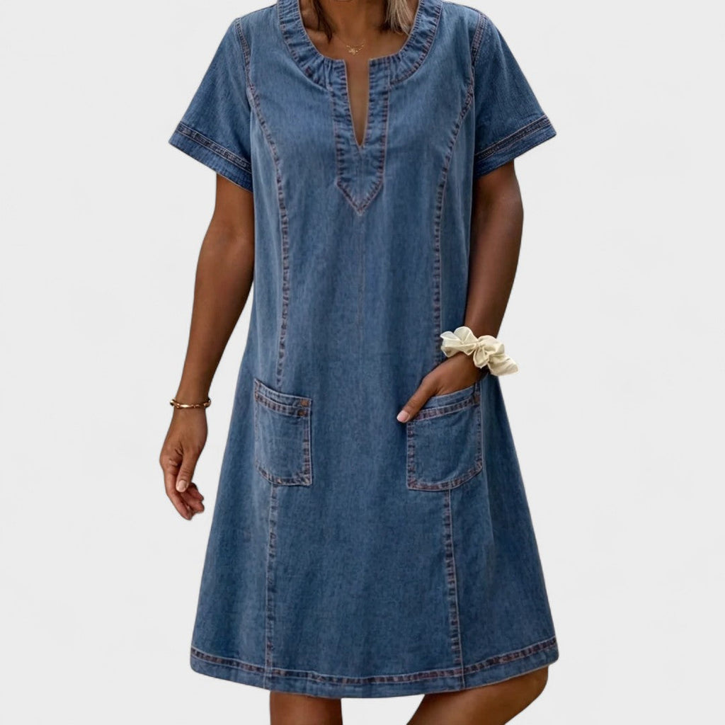 Julia - Rochie din denim moale 