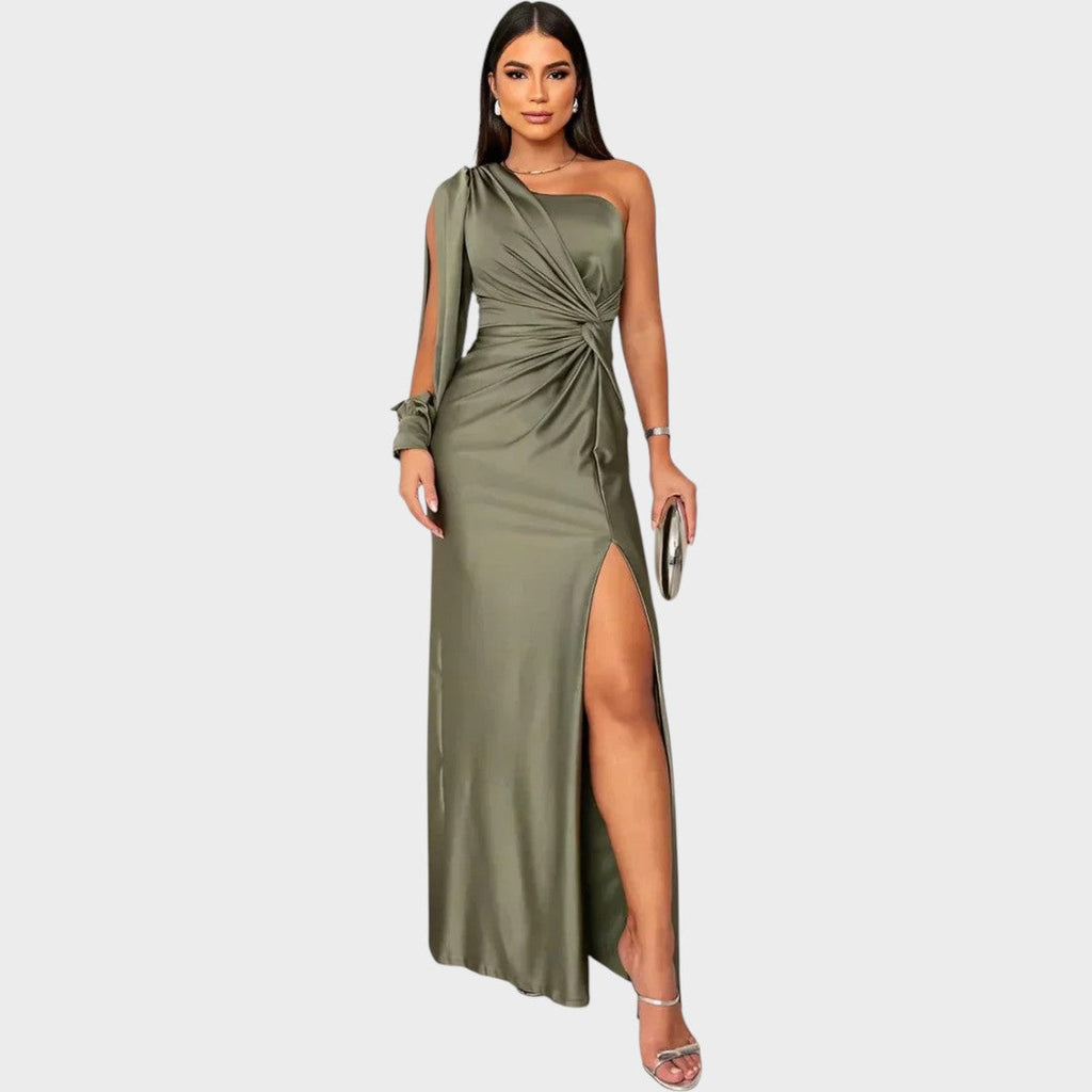 Rasa – Rochie lungă elegantă cu un umăr