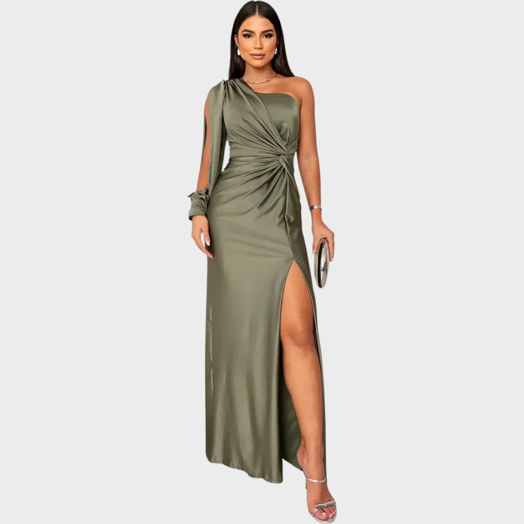 Rasa – Rochie lungă elegantă cu un umăr