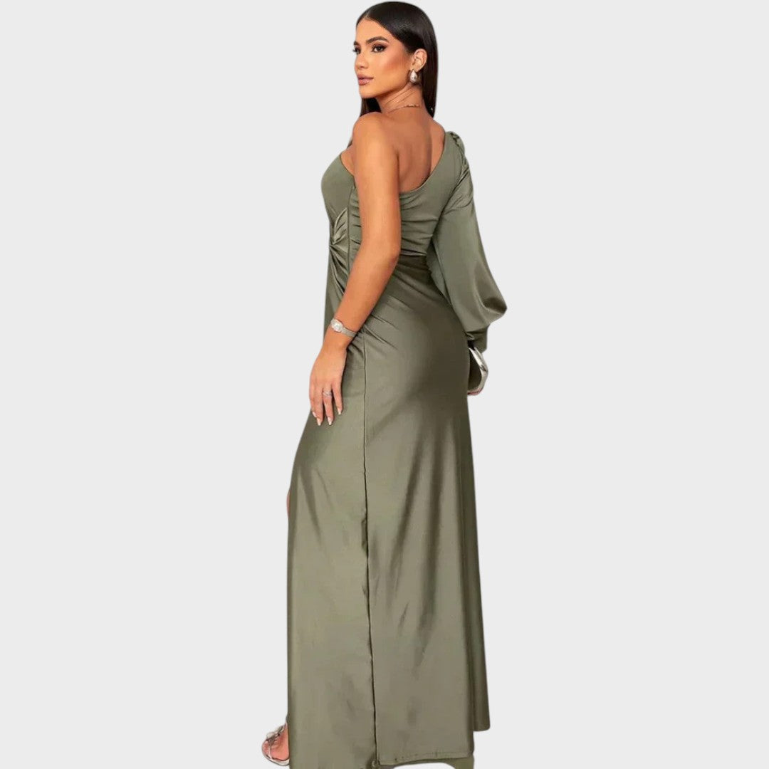 Rasa – Rochie lungă elegantă cu un umăr