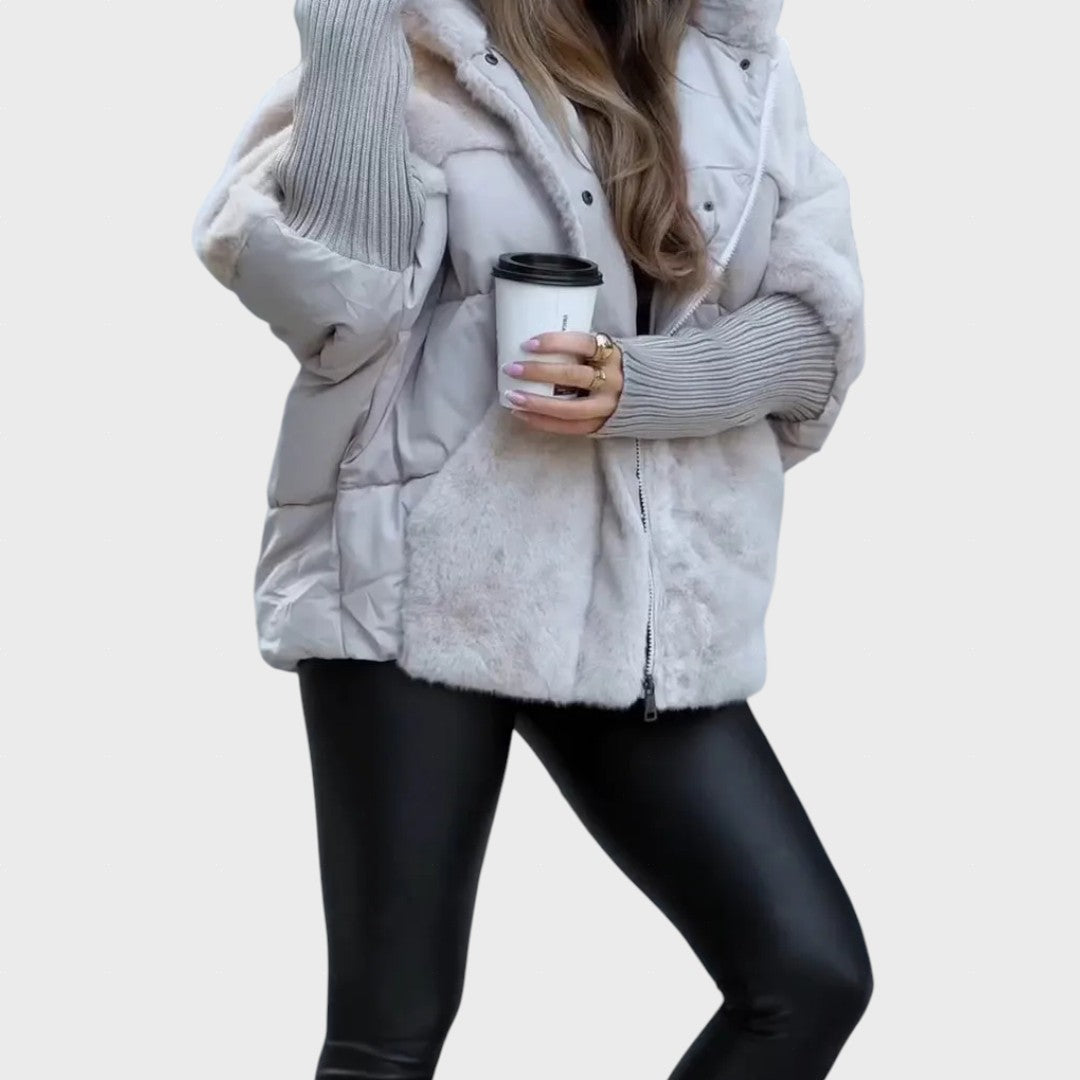 Vygailė | Women's Bomber Style Jacket with Hood