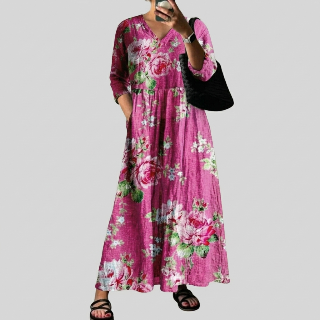 Rochie elegantă cu imprimeu Lana
