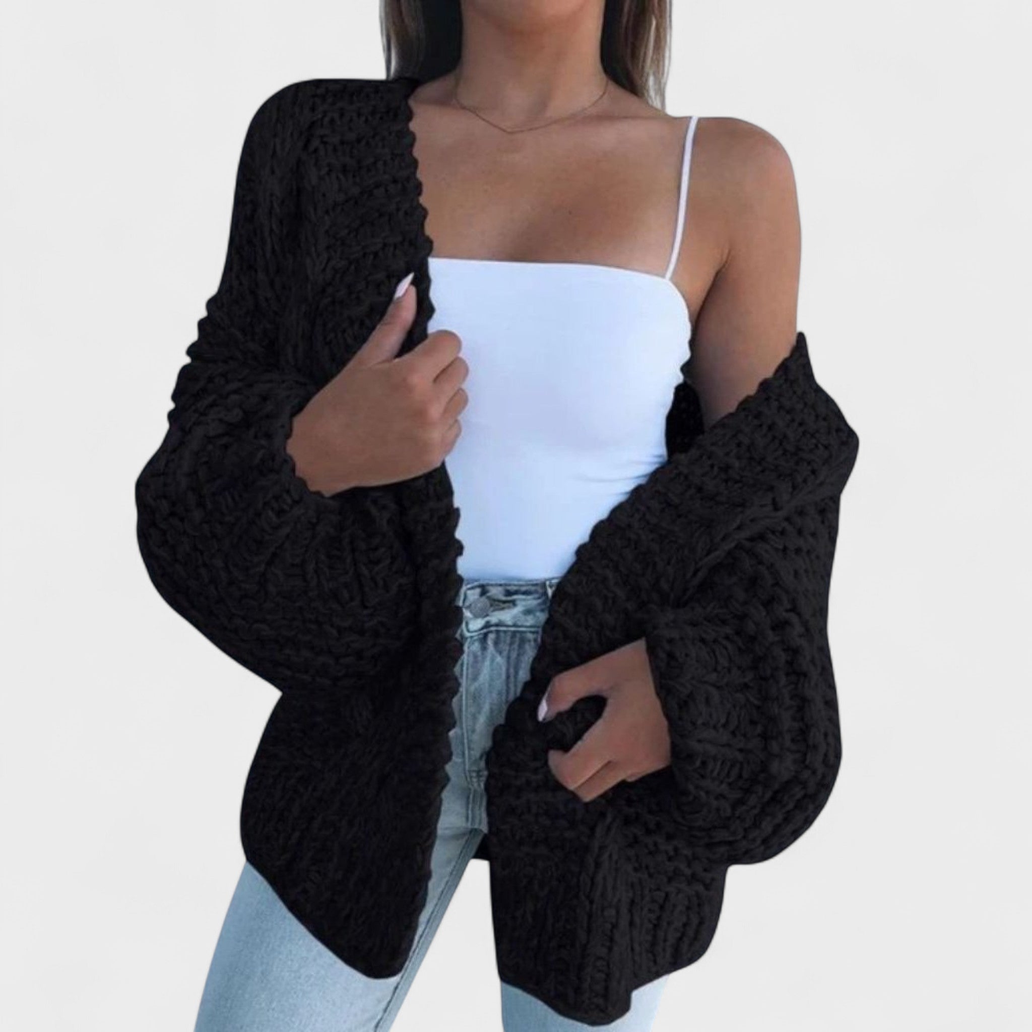Cardigan supradimensionat, lejer, Vanda