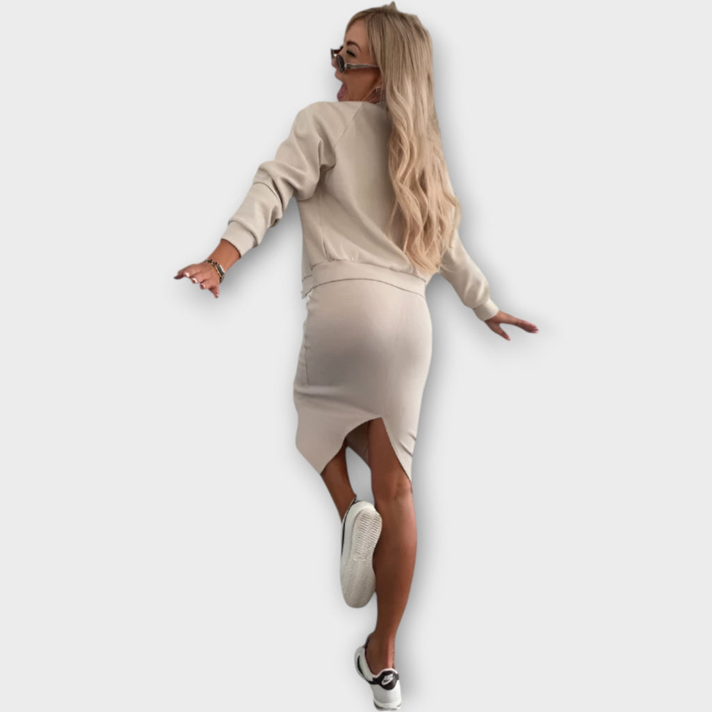 2-piece set with dress and blazer