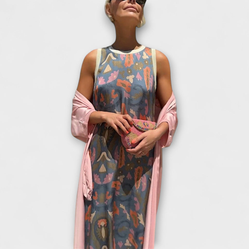 Julia – Rochie maxi cu jachetă asortată