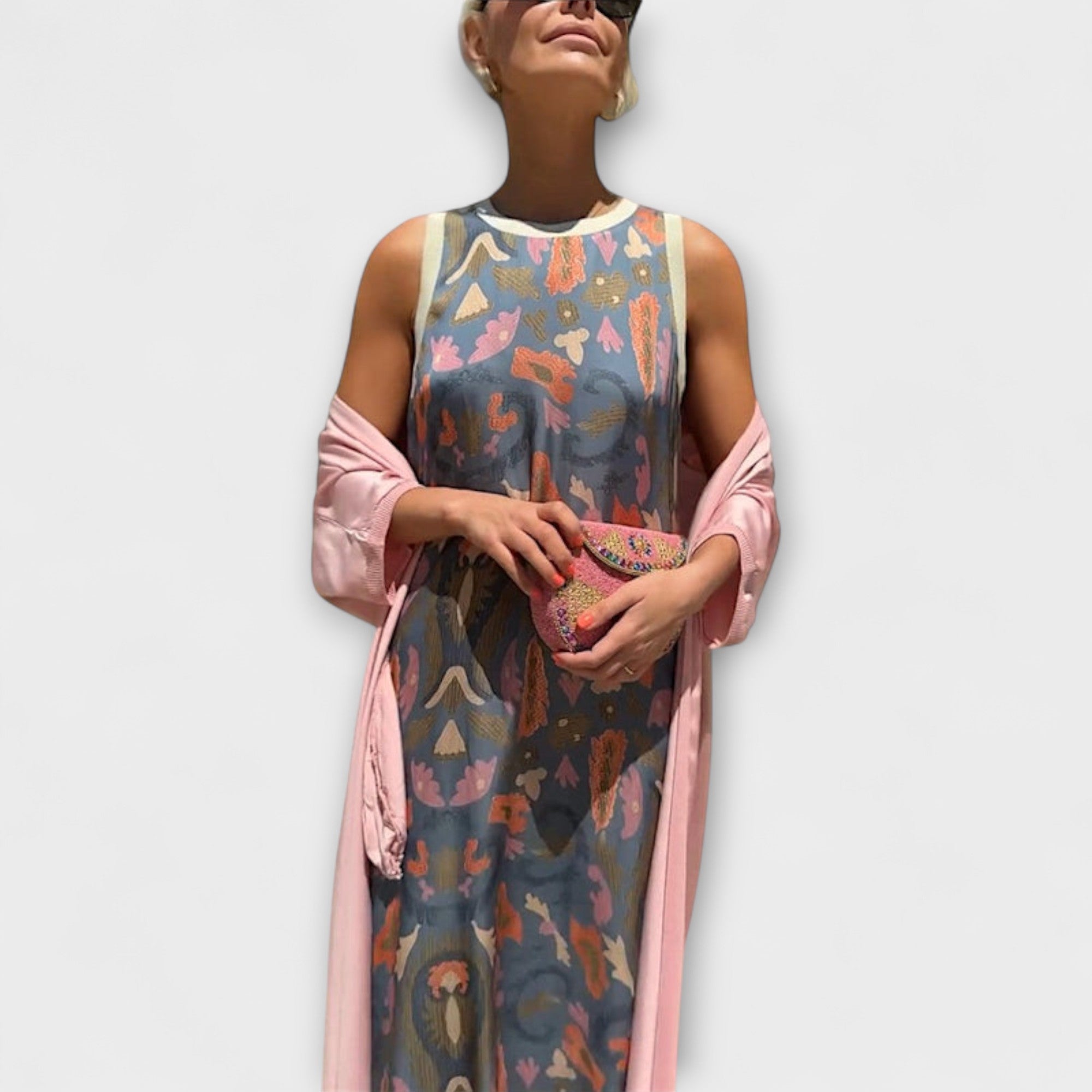 Julia – Rochie maxi cu jachetă asortată