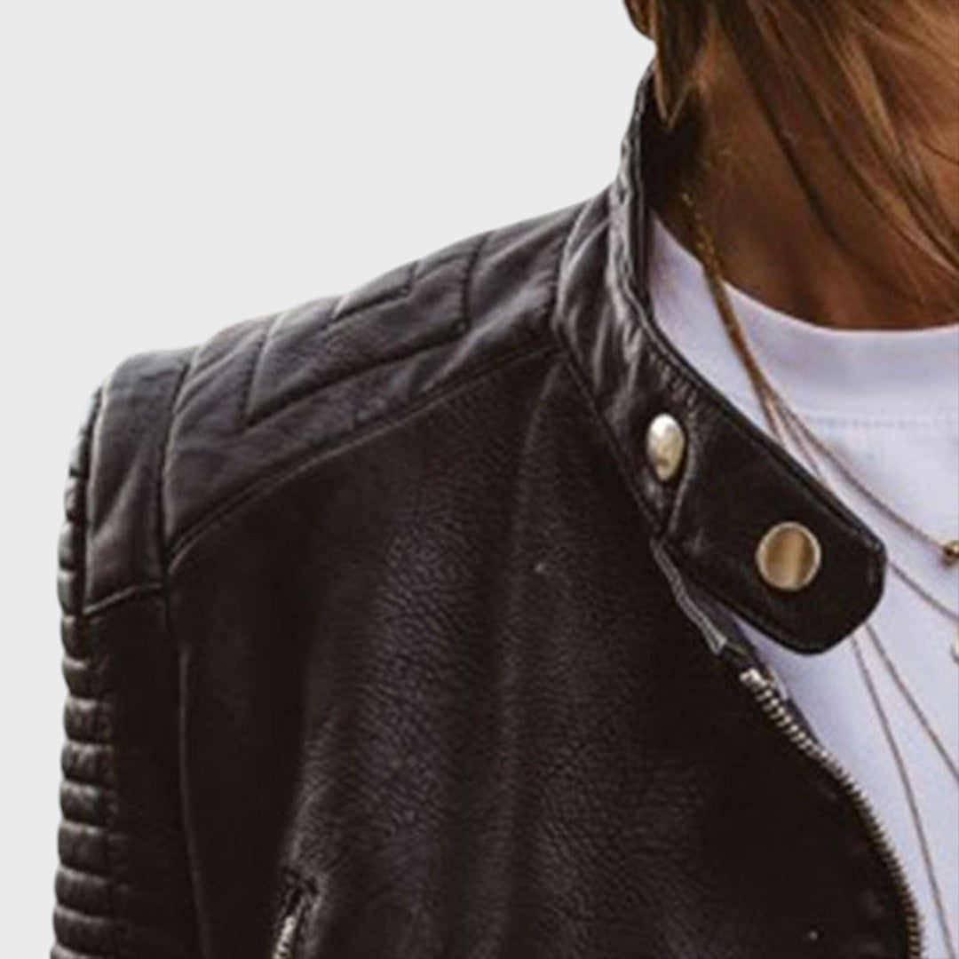 Neringa | Elegant Leather Jacket