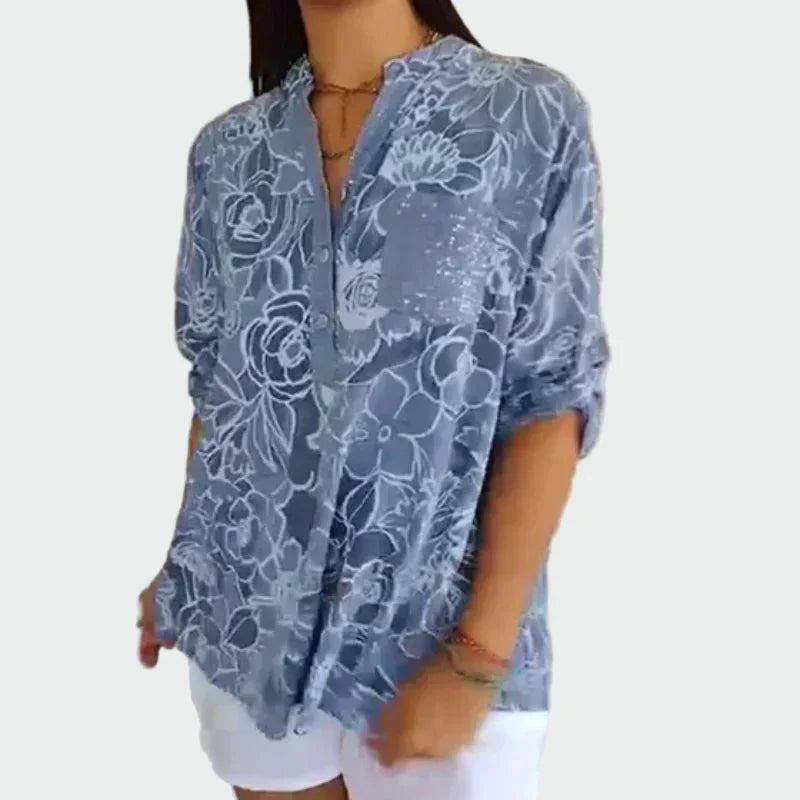 Cămașă cu model floral