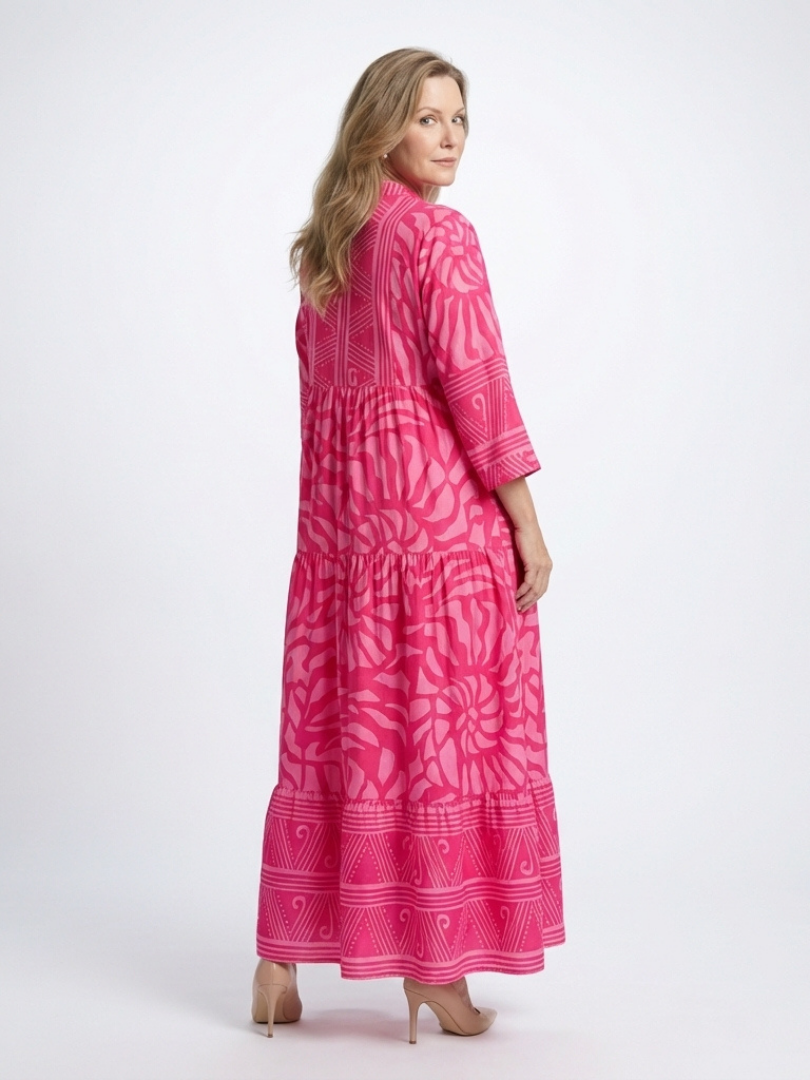 Marielle | Rochie Midi cu Buton în Față
